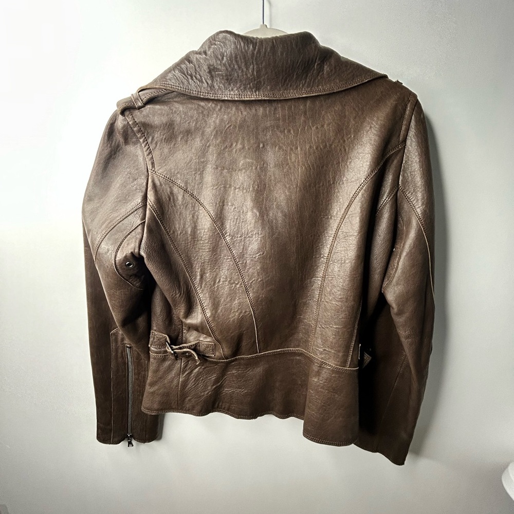New , Marc New York,  Brown,  Medium Women`s Leather Jacket. Luxury apparel line - Picture 2 of 15